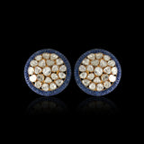Sapphire Edge Polki Studs