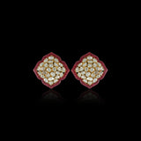 Four Petals Ruby Studs