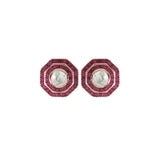 Ruby Ringline Polki Studs