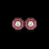 Ruby Ringline Polki Studs