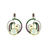 Polki Peacock Danglers
