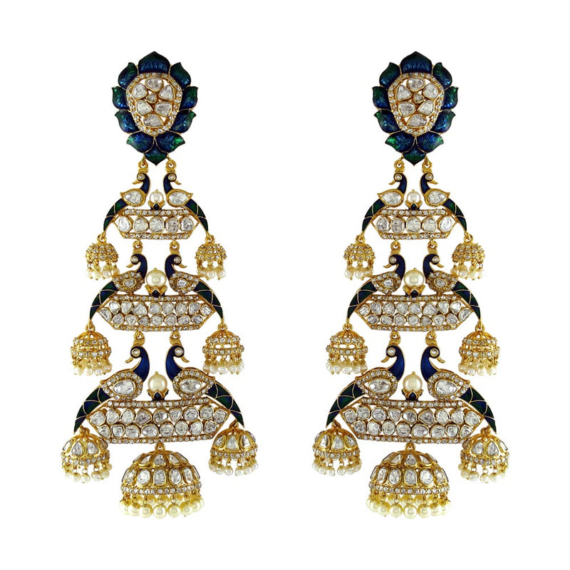 Couture Peacock Jhumki