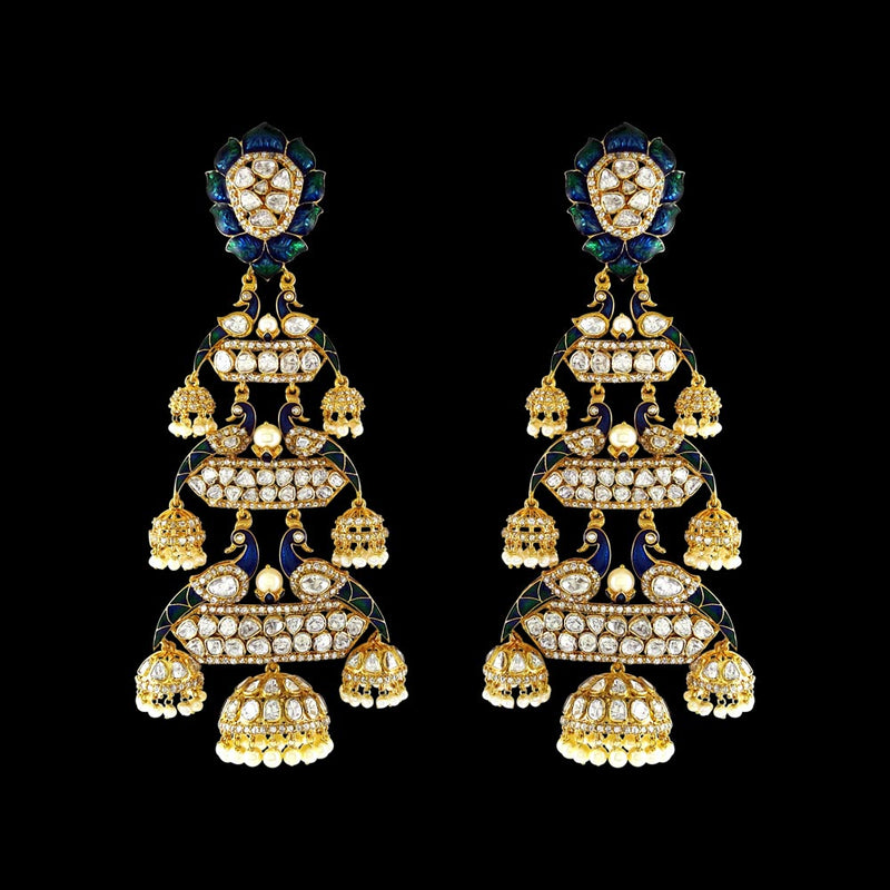 Couture Peacock Jhumki