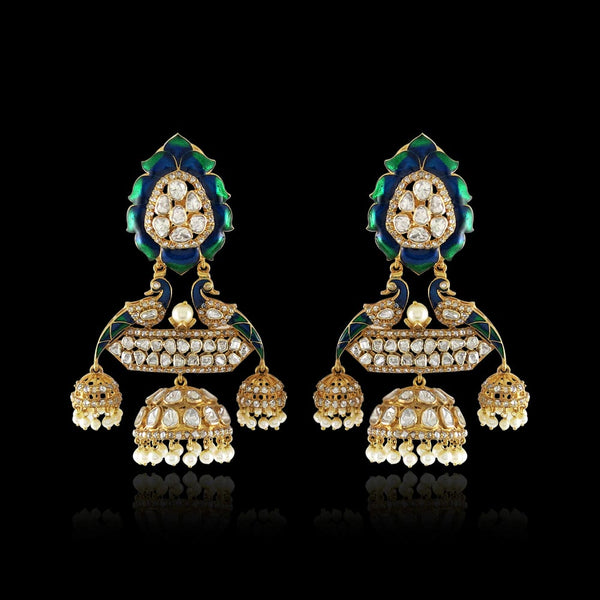 Gala Peacock Jhumki
