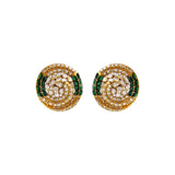 Green Spiral Studs