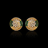 Green Spiral Studs