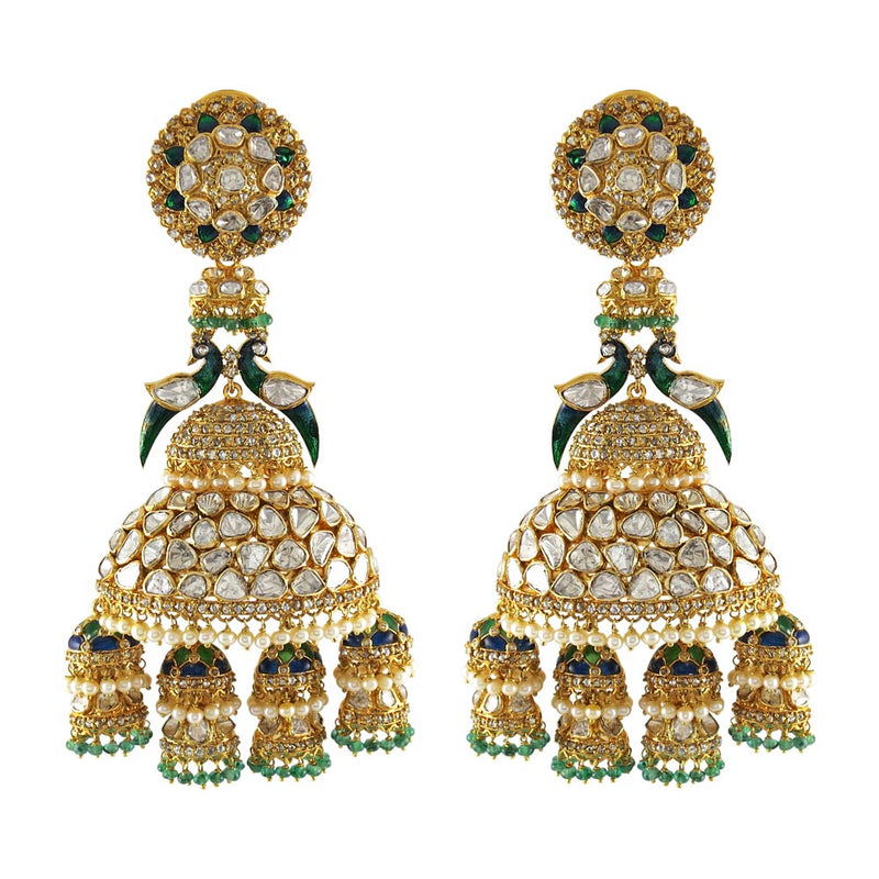 Statement Peacock Jhumki