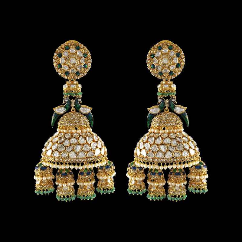 Statement Peacock Jhumki