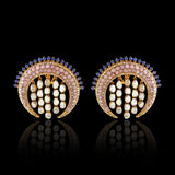 Crescent Opal Studs