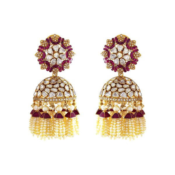 Dome Tassel Earring