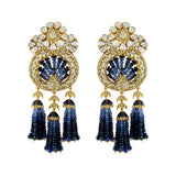 Peacock Sapphire Tassels