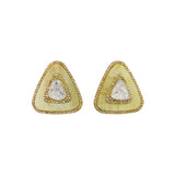 Golden Mother Of Pearl Studs
