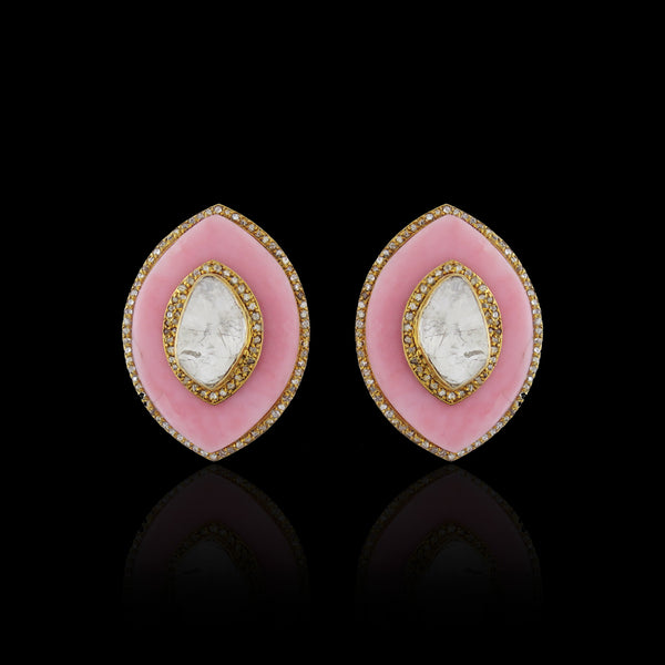 Opal Polki Studs