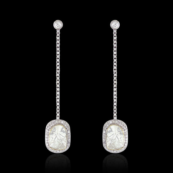 Minimilist Polki Danglers