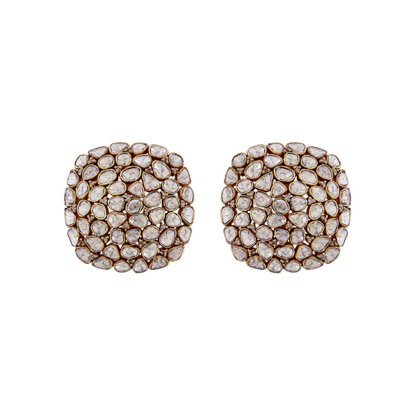 Cushion polki Studs
