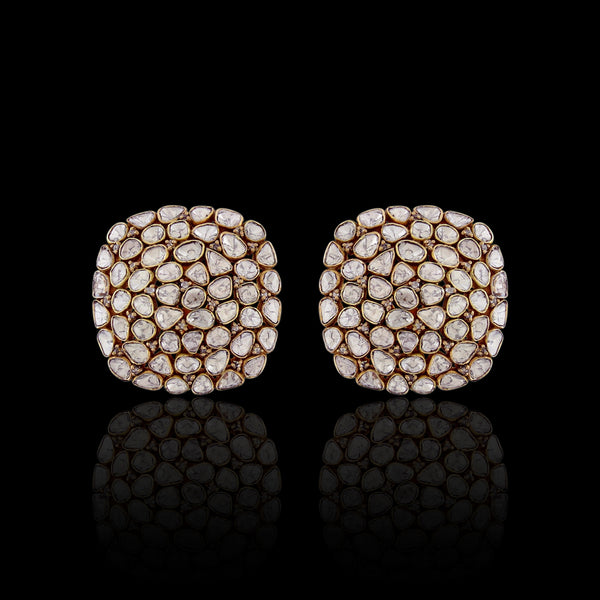 Cushion polki Studs