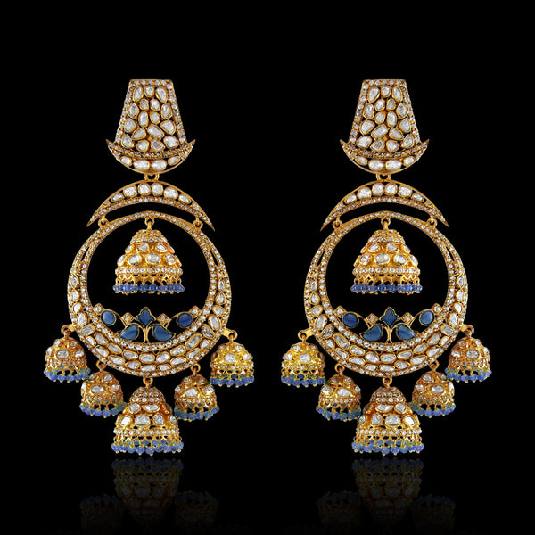Azure Chandbali Jhumki
