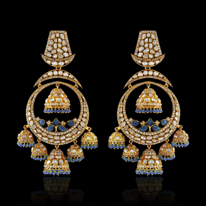Azure Chandbali Jhumki