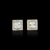 Square Polki Studs