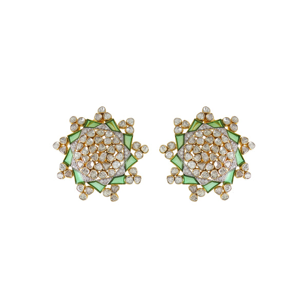 Green Setareh Studs