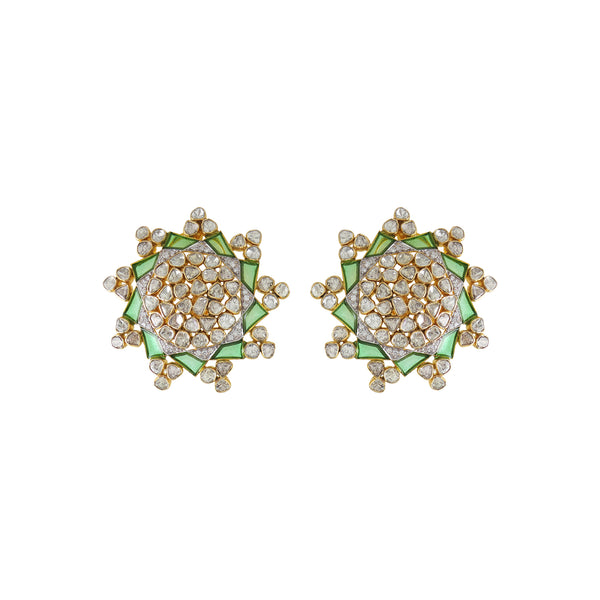 Green Setareh Studs