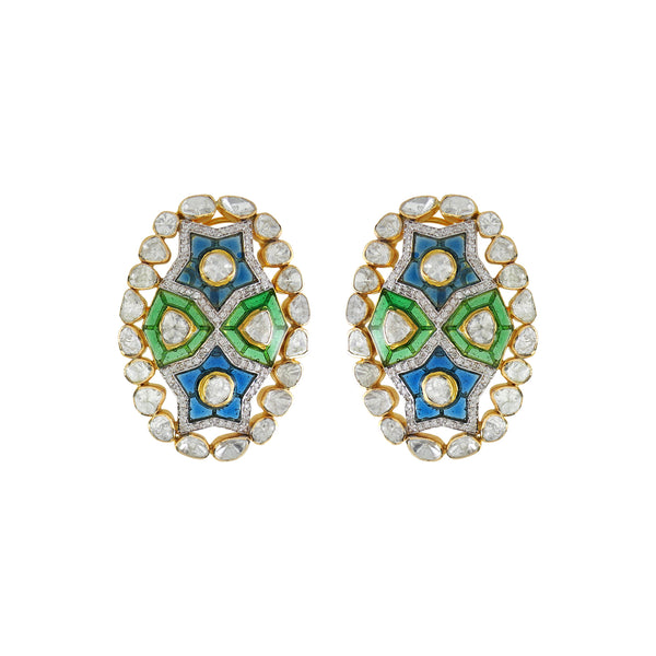 Oval Setareh Studs