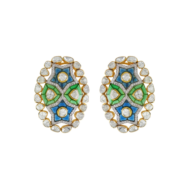 Oval Setareh Studs