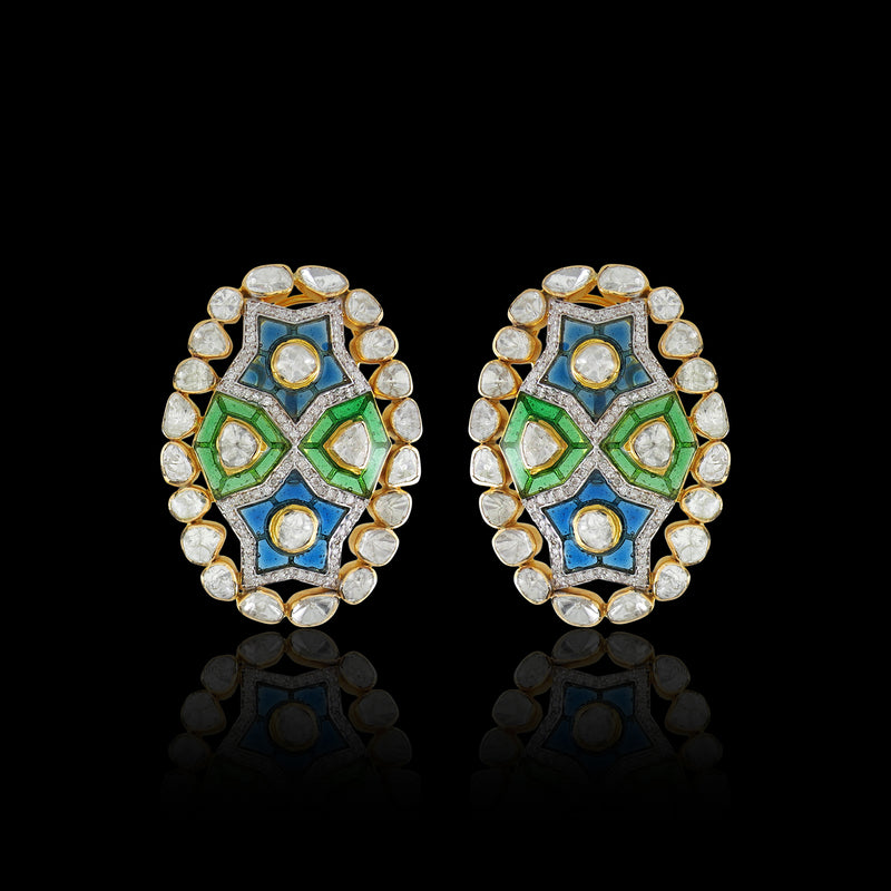 Oval Setareh Studs