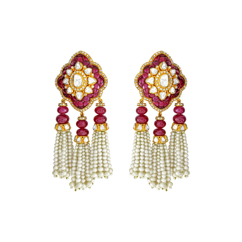 Ruby Pearl Tassels