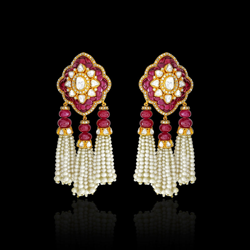 Ruby Pearl Tassels